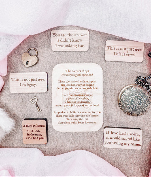 The Keepsake – 5 Mystery Romance Tiles Pocket-sized love, chosen by chance.