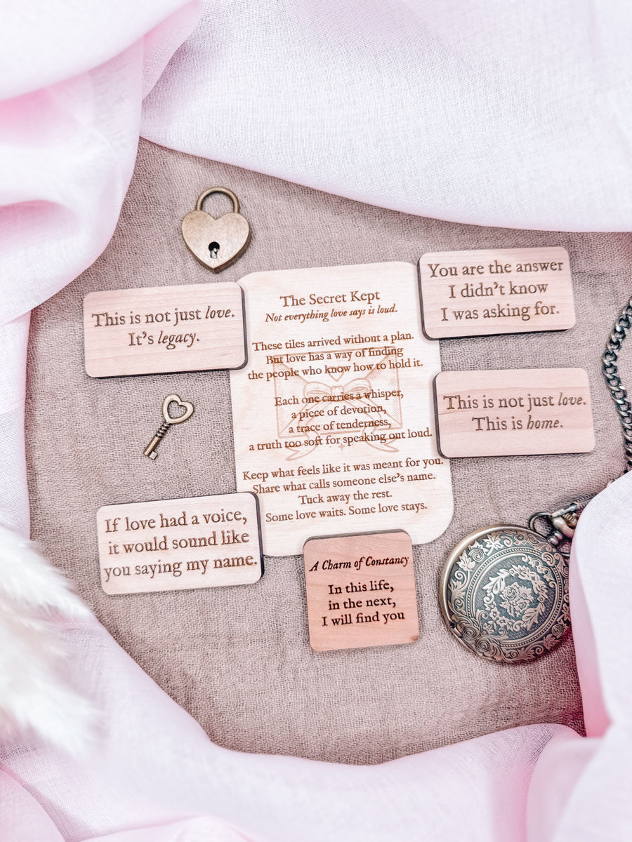 The Keepsake – 5 Mystery Romance Tiles Pocket-sized love, chosen by chance.