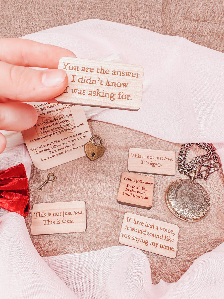 The Keepsake – 5 Mystery Romance Tiles Pocket-sized love, chosen by chance.