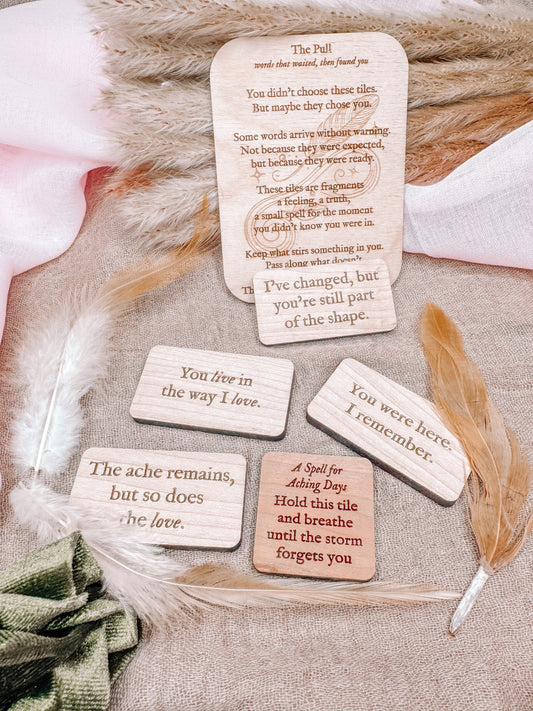 The Hollow – 5 Mystery Tiles of Grief and Remembrance | Grief speaks softly. These tiles answer back.