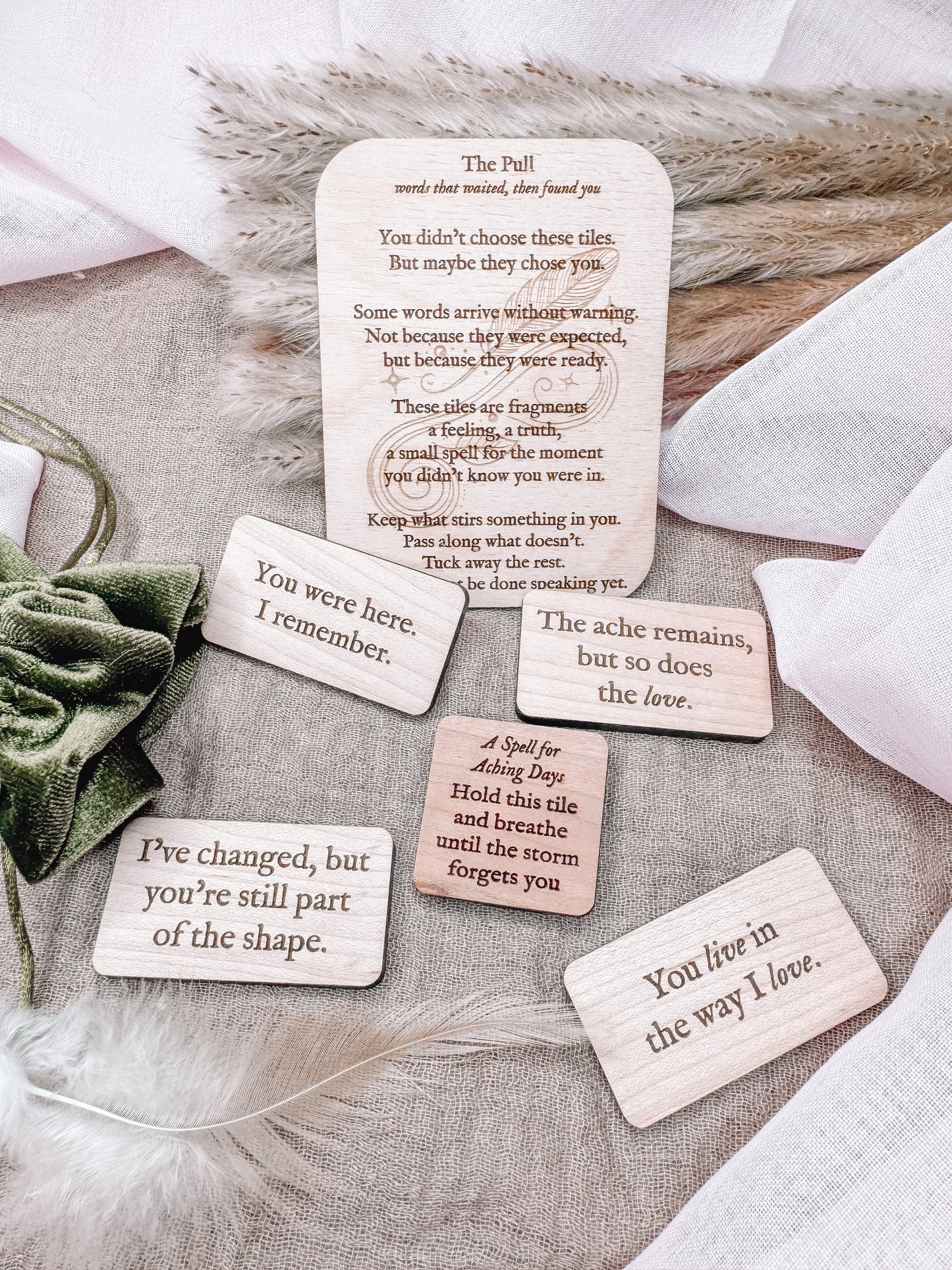 The Hollow – 5 Mystery Tiles of Grief and Remembrance | Grief speaks softly. These tiles answer back.