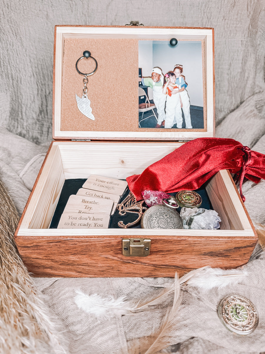The Keeper of Small Things – Moth Lore Box with Tiles and Personalization