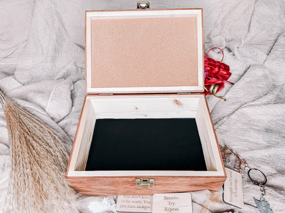 The Keeper of Small Things – Moth Lore Box with Tiles and Personalization