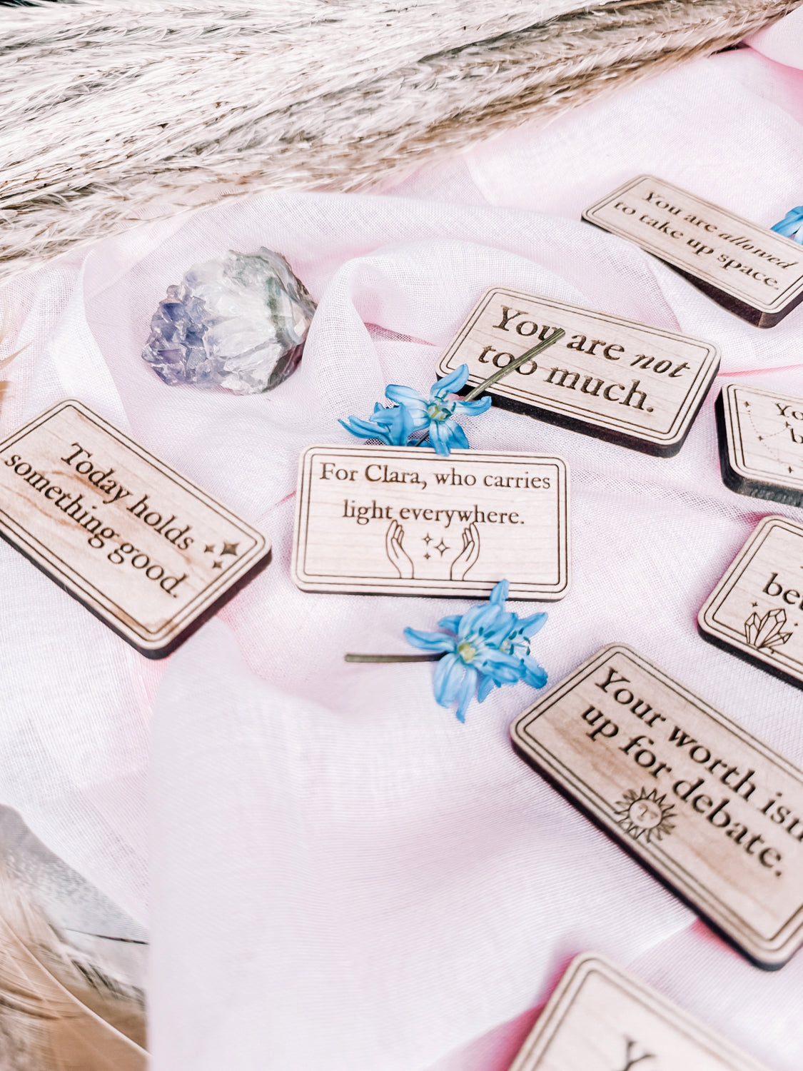 Magnetic North Personalized Magnetic Motivational Affirmation Set for Strength, Encouragement, and Resilience