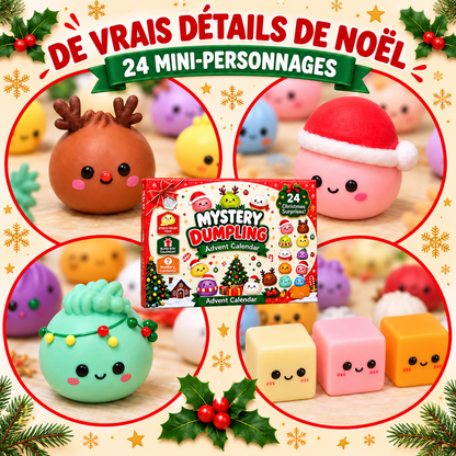 Calendrier de l’Avent Mystery Dumpling – 24 Squishies Surprise