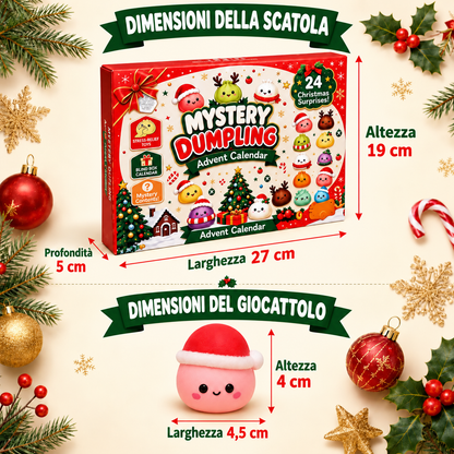 Calendario dell’Avvento Mystery Dumpling – 24 Squishy a Sorpresa