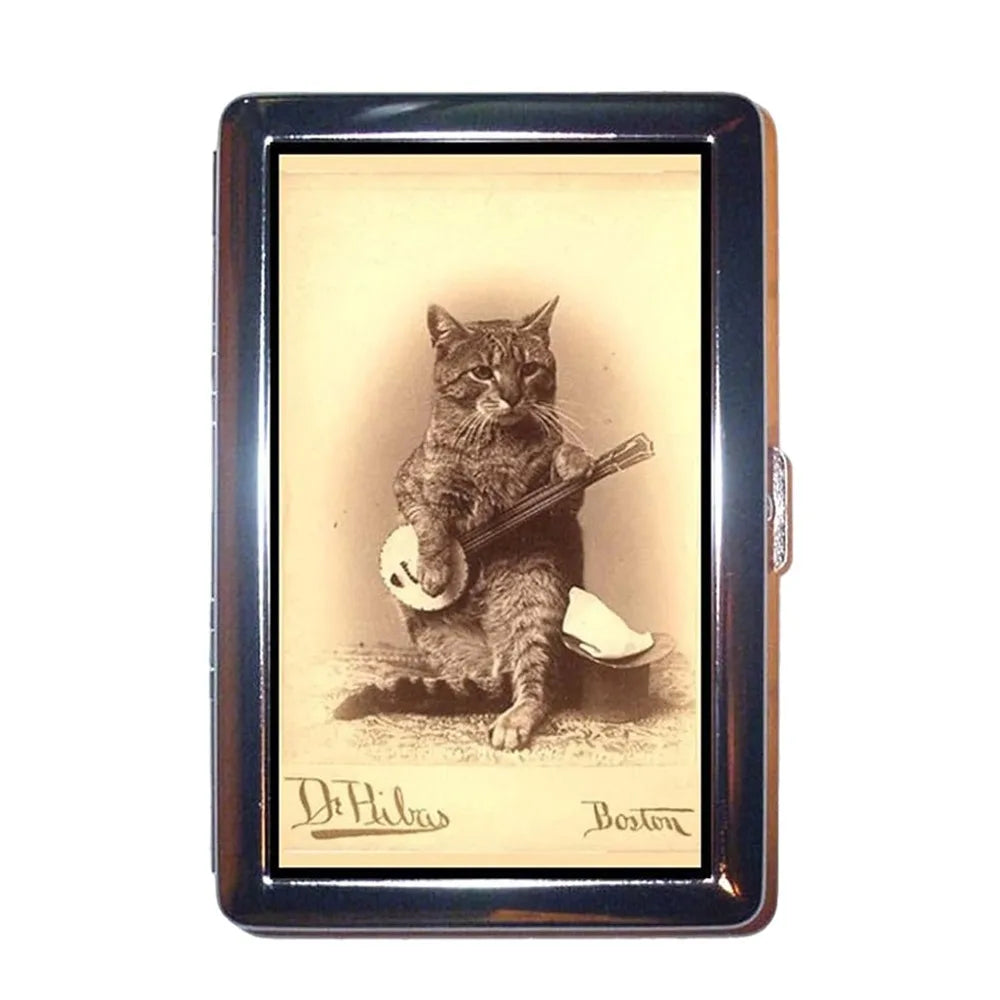 Vintage-Style Vintage Card Case Versatile Design Metal Material Cash Case Multi-function Easy Snap Metal Case