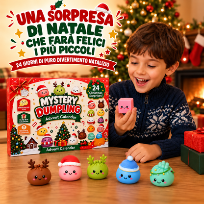 Calendario dell’Avvento Mystery Dumpling – 24 Squishy a Sorpresa