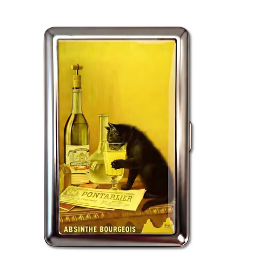 Absinthe Cat Tin Cardholder Wallet